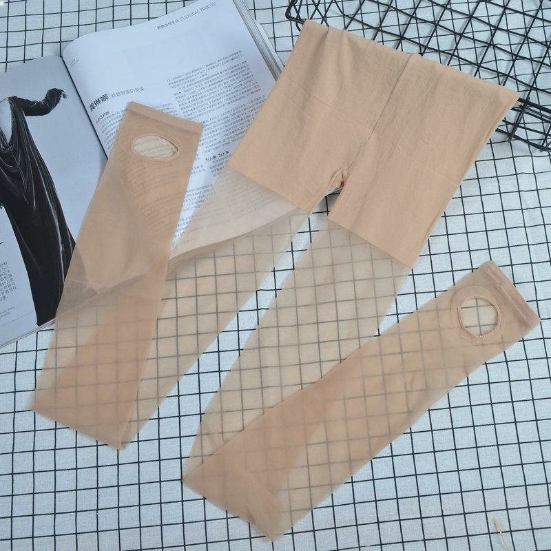 女夏踩脚丝袜超薄袜连裤袜黑肉色脚蹬隐形打底袜夏季t档女袜舒适