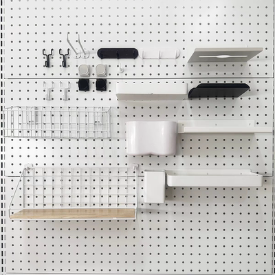 简约金属免打孔洞洞板收纳配件