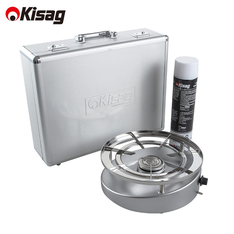 瑞士Kisag强悍之火家用套装便携户外火锅/烧烤燃气炉豪华送礼套装