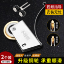 衣柜门推拉门轨道滑轮卫生间浴室玻璃门移门下面底部承重导轨滚轮