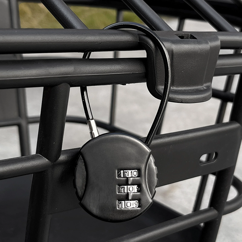 电动车车筐锁车篮锁防盗前车篓