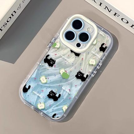 羽纱青苹果猫咪适用小米15手机壳红米k80保护套note14pro新款13/12/11小众k70/k60/50/40女turbo4一加13/ace5