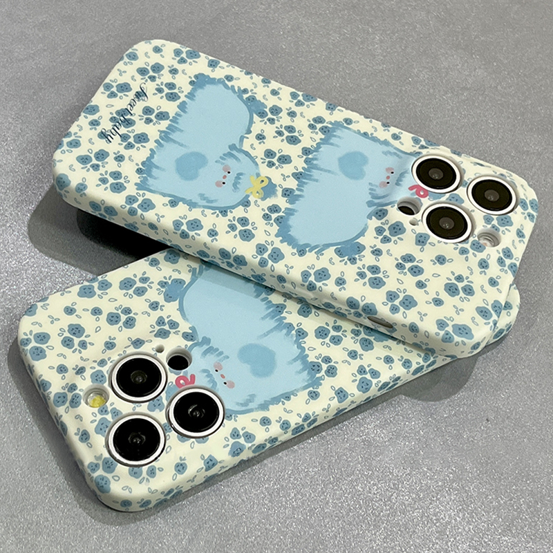 碎花小狗适用小米14ultra手机壳红米note13pro可爱K70女k60e菲林turbo3软K50至尊12/10S新款11青春版civi4Pro