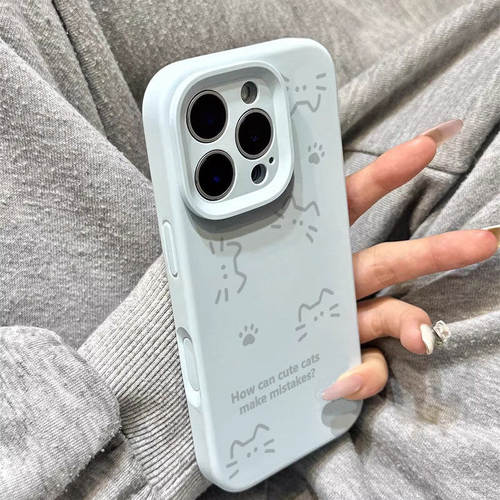 ins线条猫咪适用VIVOX300手机壳
