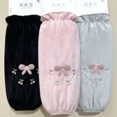 长款 秋冬季 毛绒袖 新款 套女款 干活耐脏套袖 成人家用厨房防污护袖 头