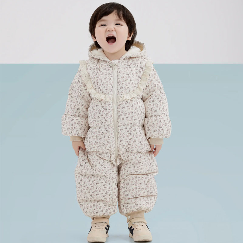 连体拜年服羽绒服半成品