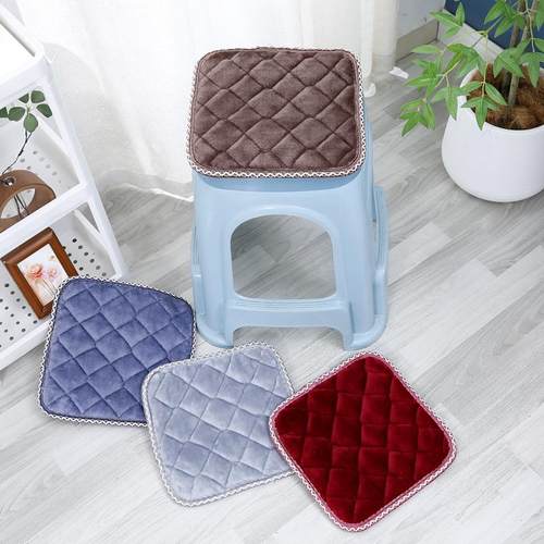 冬季毛绒坐垫办公室会场久坐公共椅子屁垫教室凳子餐椅座垫屁股垫