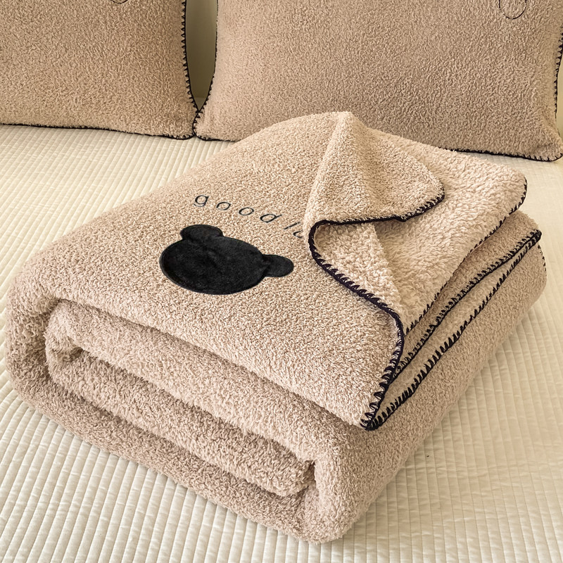 韩式卡通毛毯冬季加厚珊瑚法兰绒床单沙发毯子单人办公室午睡毯被