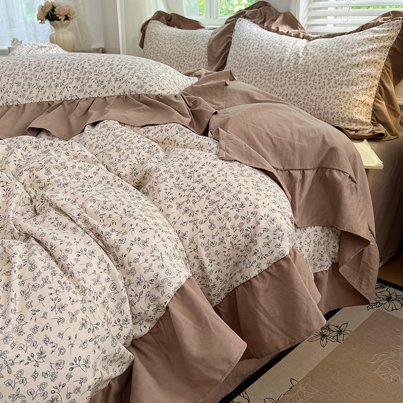 轻奢高级感复古风床上四件套水洗