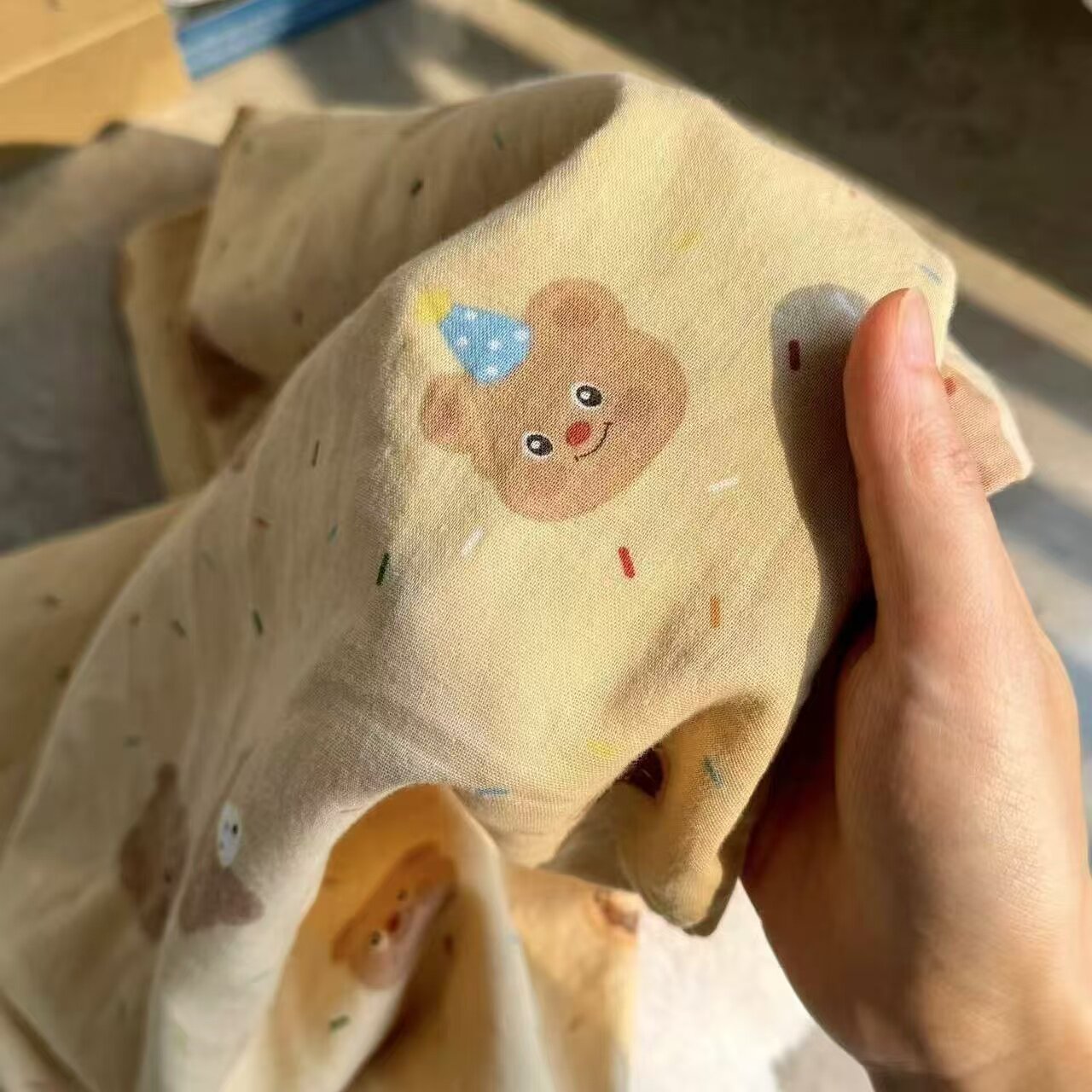 ins黄油小熊水洗棉床上四件套非全棉纯棉床品被套床单宿舍三件套4