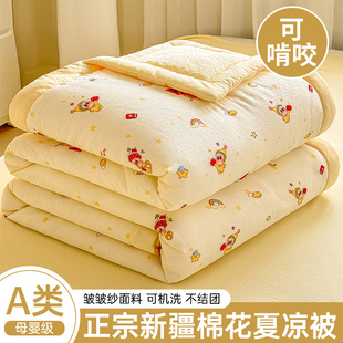 夏季 被芯3 A类双层纱新疆棉花夏凉被单件学生宿舍单双人空调被薄款