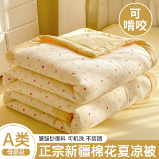 2026新款 皱皱纱夏被空调被单人薄被子夏凉被可机洗被芯非全棉纯棉