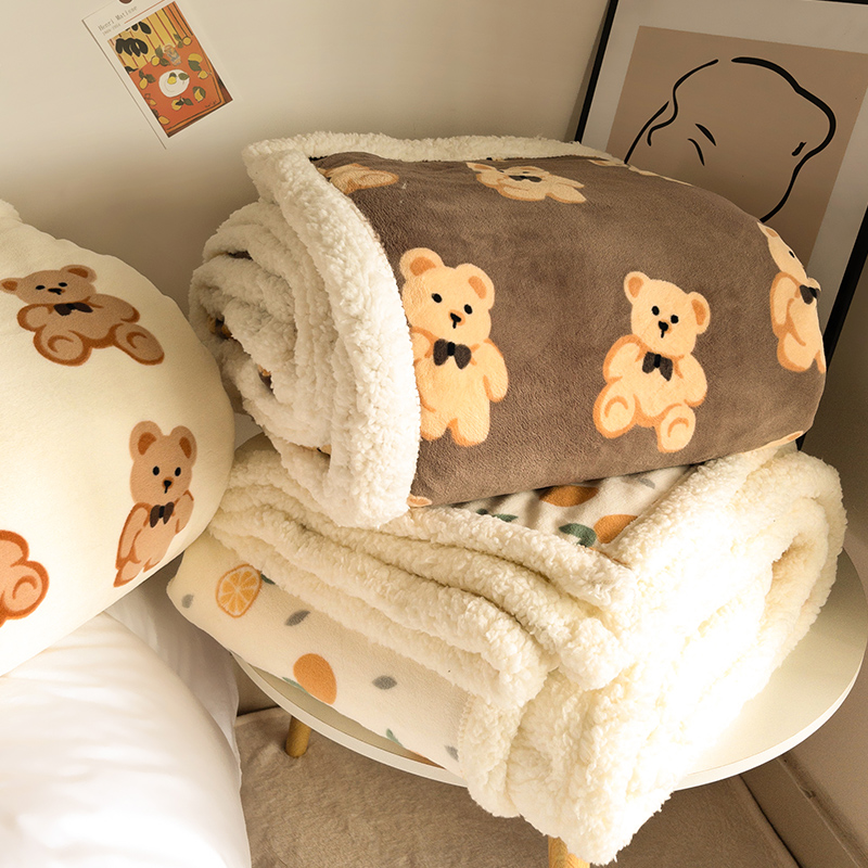 毛毯秋冬季加厚沙发午睡毯铺床