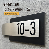 天鐏不銹鋼創(chuàng)意門牌個(gè)性定定制