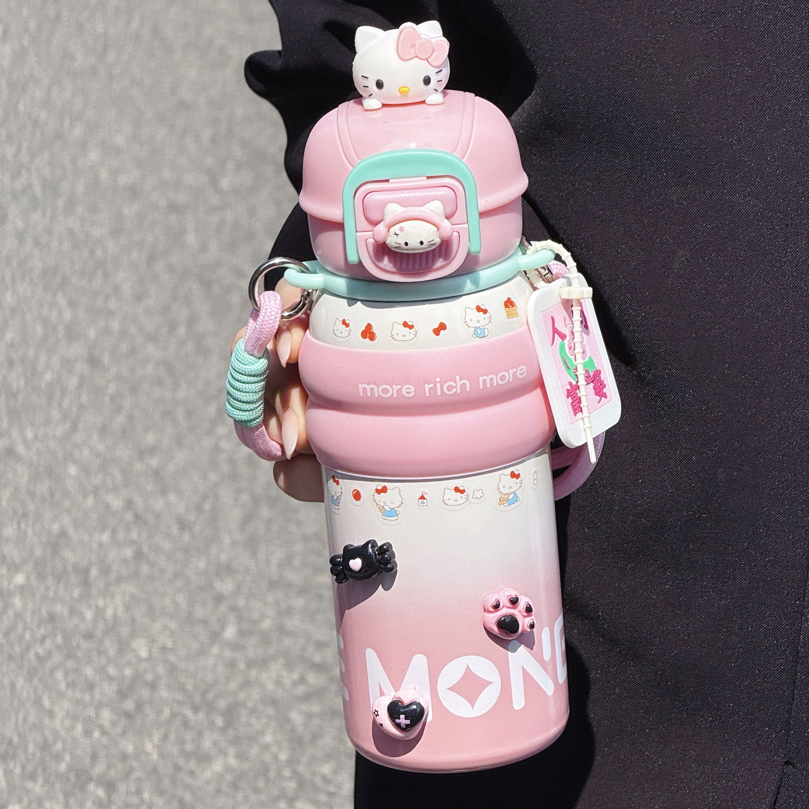 hellokitty女生吸管保温杯