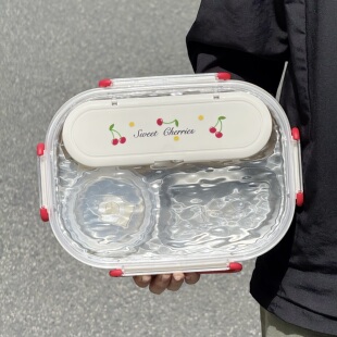 上班族带饭316不锈钢饭盒分格餐盒学生专用便当盒女可微波保温盒