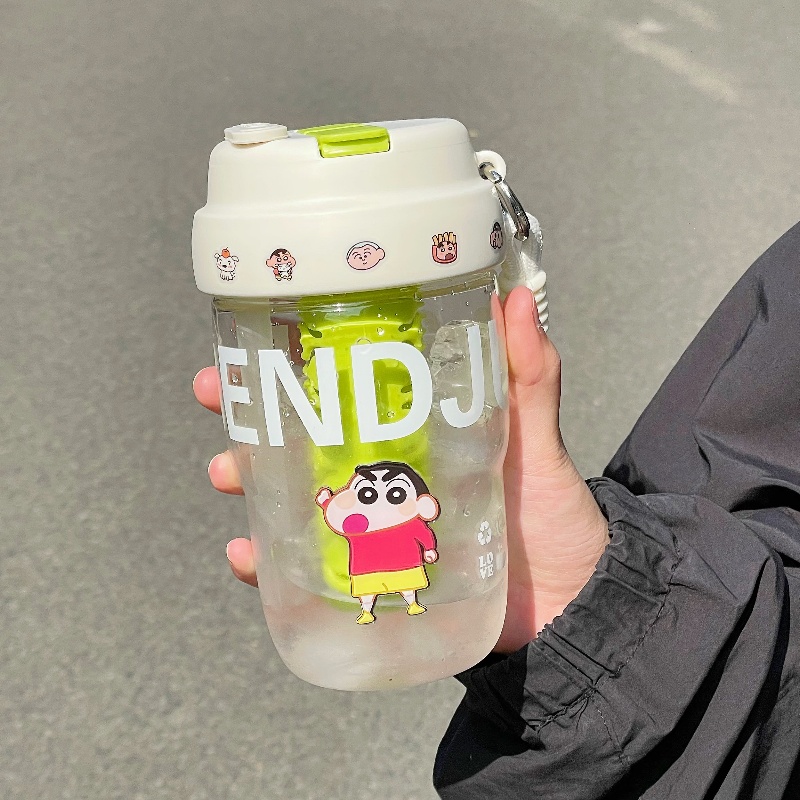 2025新款可爱双饮带吸管男女水杯