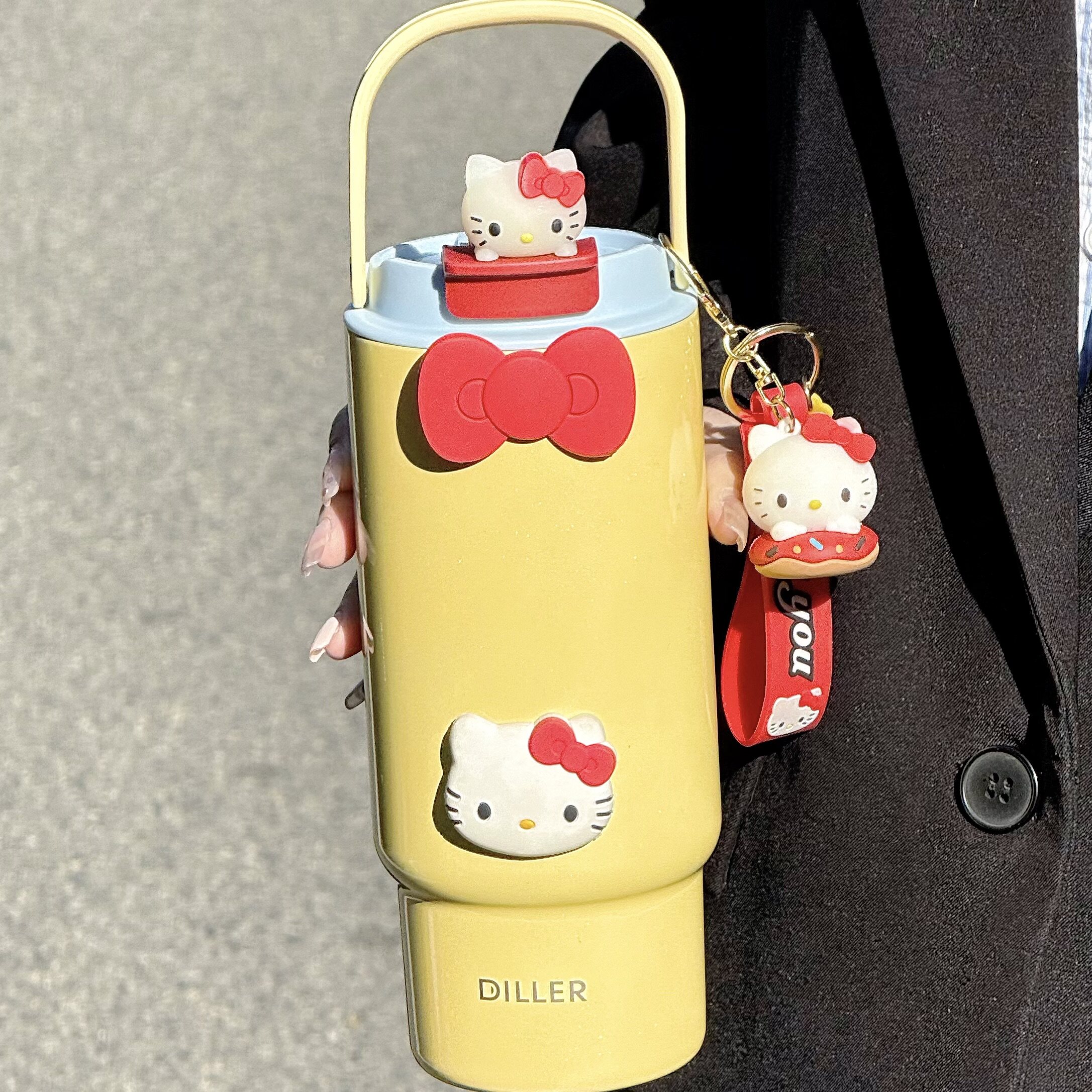 HelloKitty冰霸杯陶瓷内胆泡茶杯