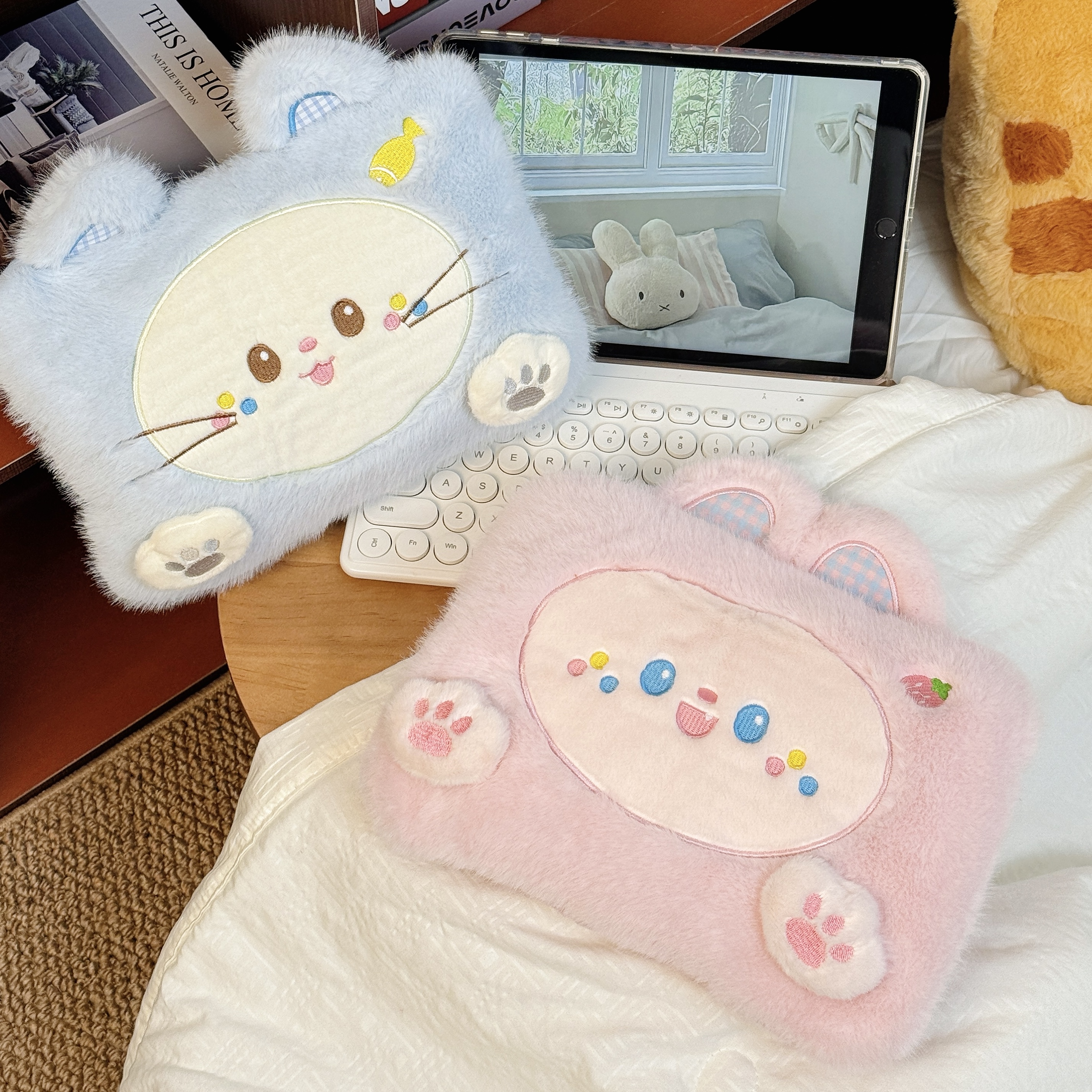 卡通可爱小猫暖手宝热水袋