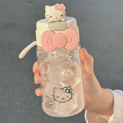 女生可爱hellokitty吸管水杯