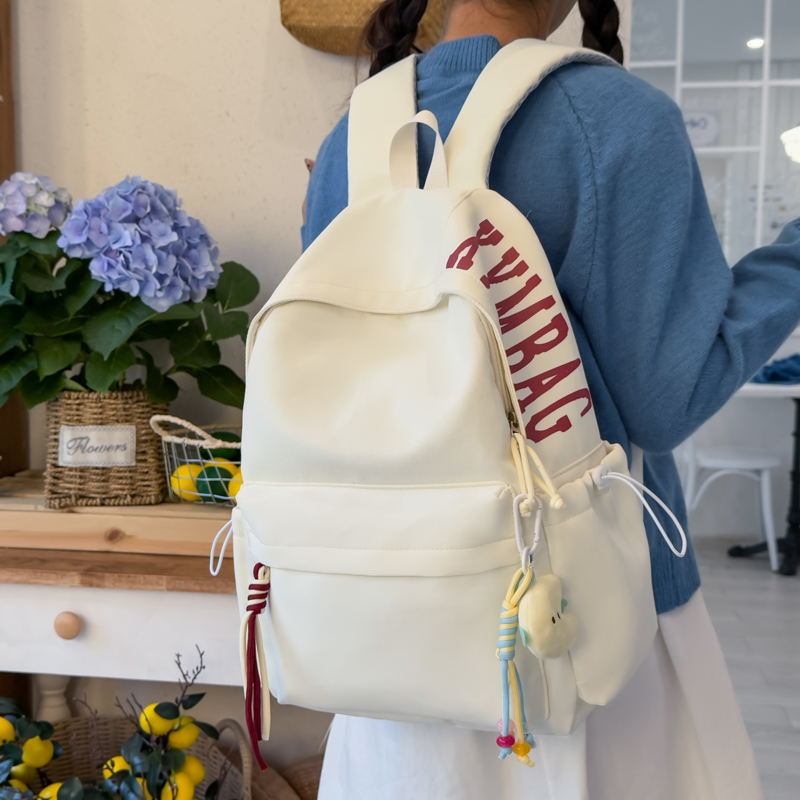 ins风新款韩版简约双肩包