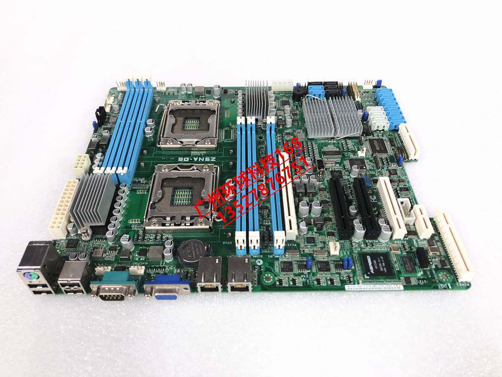 原装asus/华硕 z9na-d6 主板 1365针双路服务器主板