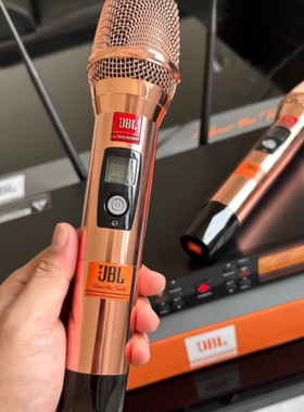 JBL KMC500麦克风唱歌话筒K歌麦克风电容麦无线话筒家庭唱歌话筒