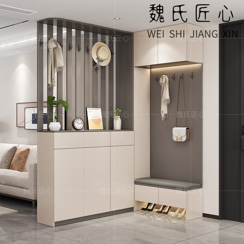 鞋柜门口玄关柜一体柜转角屏风组合收纳柜实木入户家用换鞋凳柜子,住宅家具,鞋柜,淘宝优惠券,粉丝福利购,淘宝优惠卷