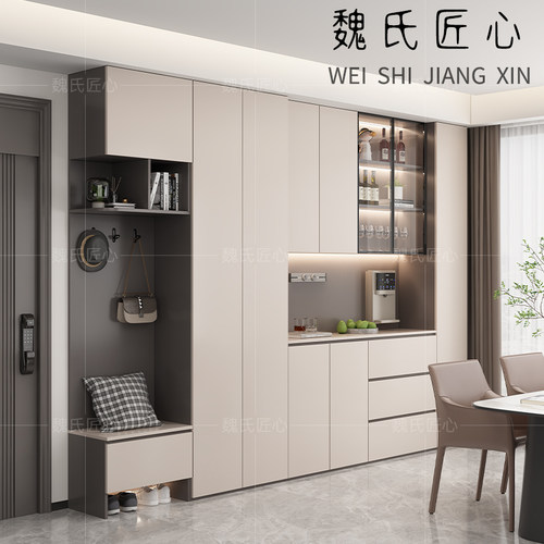 入户鞋柜餐边柜组合储物柜实木柜