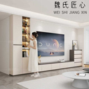 电视柜落地新款 一体客厅书架组合储物柜展示柜实木柜子家用背景墙