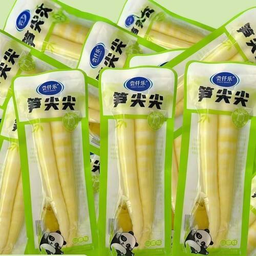 尝仟乐笋尖尖山椒味独立包装开袋即食解馋追剧低卡0脂肪泡椒竹笋