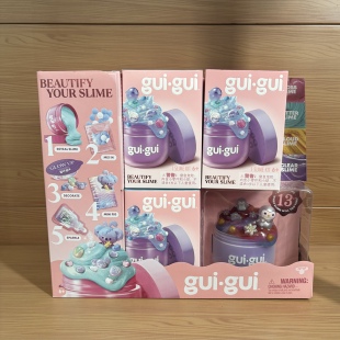 正版Gui Gui Slime玫瑰香氛史莱姆解压diy水晶泥儿童玩具安全环保