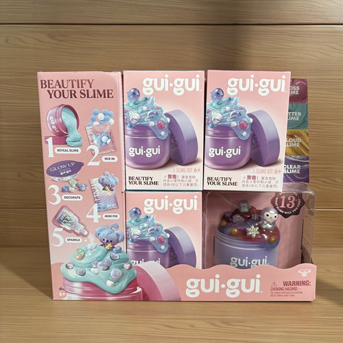 正版Gui Gui Slime玫瑰香氛史莱姆解压diy水晶泥儿童玩具安全环保