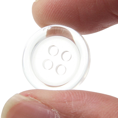 透明四眼纽扣树脂衬衫女垫扣被子