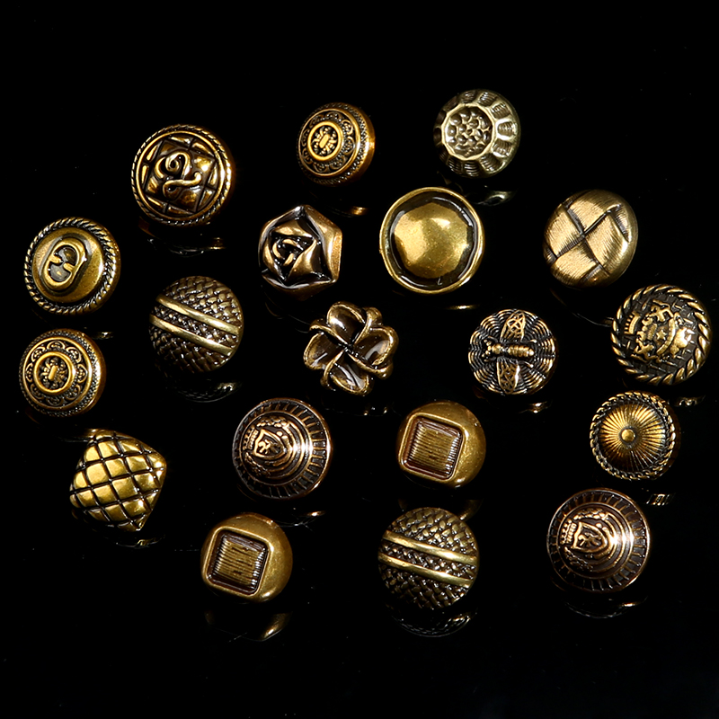 青铜高档个性精致衬衫衣服装饰钮扣衬衫开衫衬衣纽扣复古扣子配件