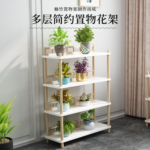木铁艺花架客厅布置多层户外