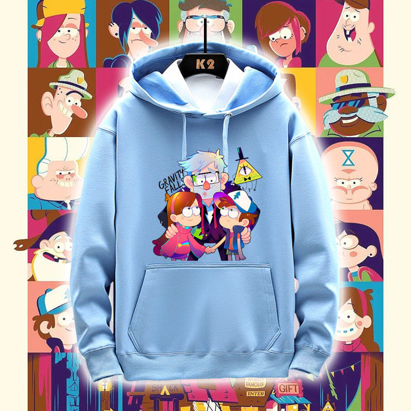 怪诞小镇冒险动漫梅宝迪普兄妹周边卫衣服日系二次元男女外套ne