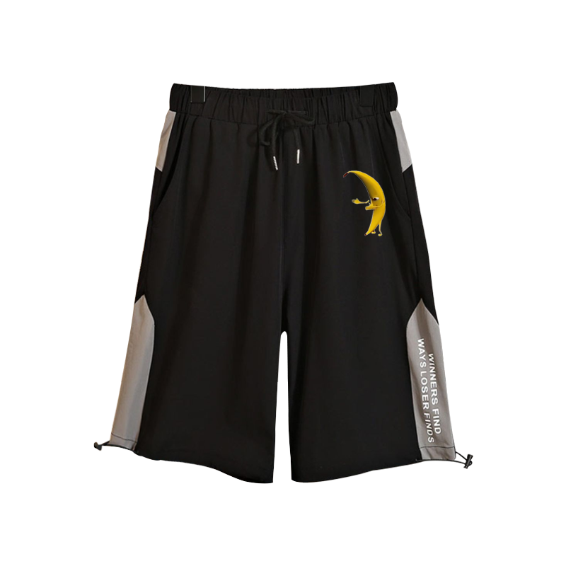 鬼畜大香蕉男女同款短裤一条大香蕉表情包搞笑工装裤子潮夏ne