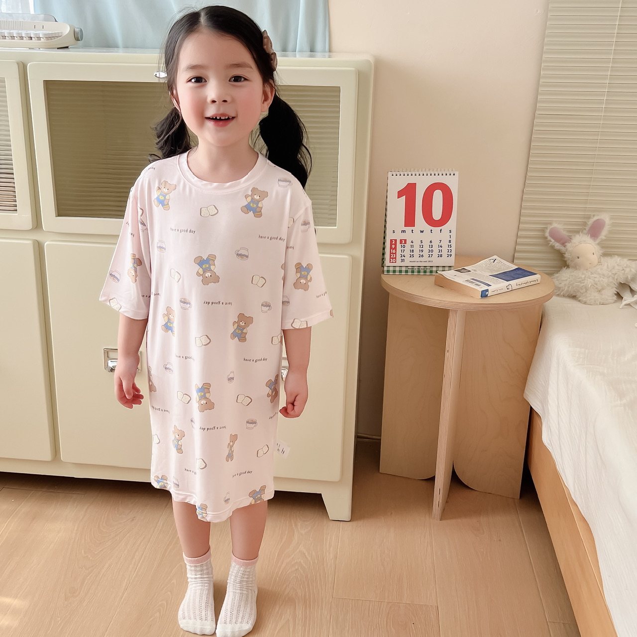 母婴同款~A类高品质兰精莫代尔亲子睡裙夏季女童短袖宽松居家裙子,童装/婴儿装/亲子装,家居裙/睡裙,淘宝优惠券,粉丝福利购,淘宝优惠卷