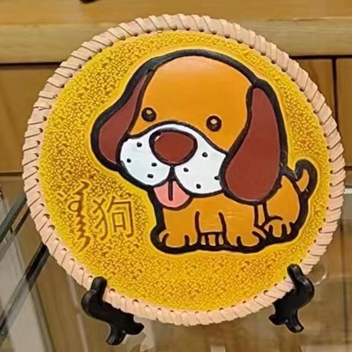 蒙古族工艺品 礼品 10个包邮 精品小皮画 十二生肖3