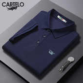 休闲半袖 t恤翻领新款 polo衫 cartelo鳄鱼男士 夏季 冰丝短袖 短袖 T恤