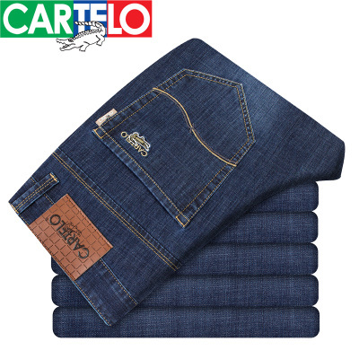 cartelo鳄鱼正品新款男士牛仔裤