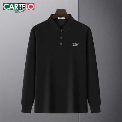 翻领宽松休闲polo衫卡帝乐鳄鱼