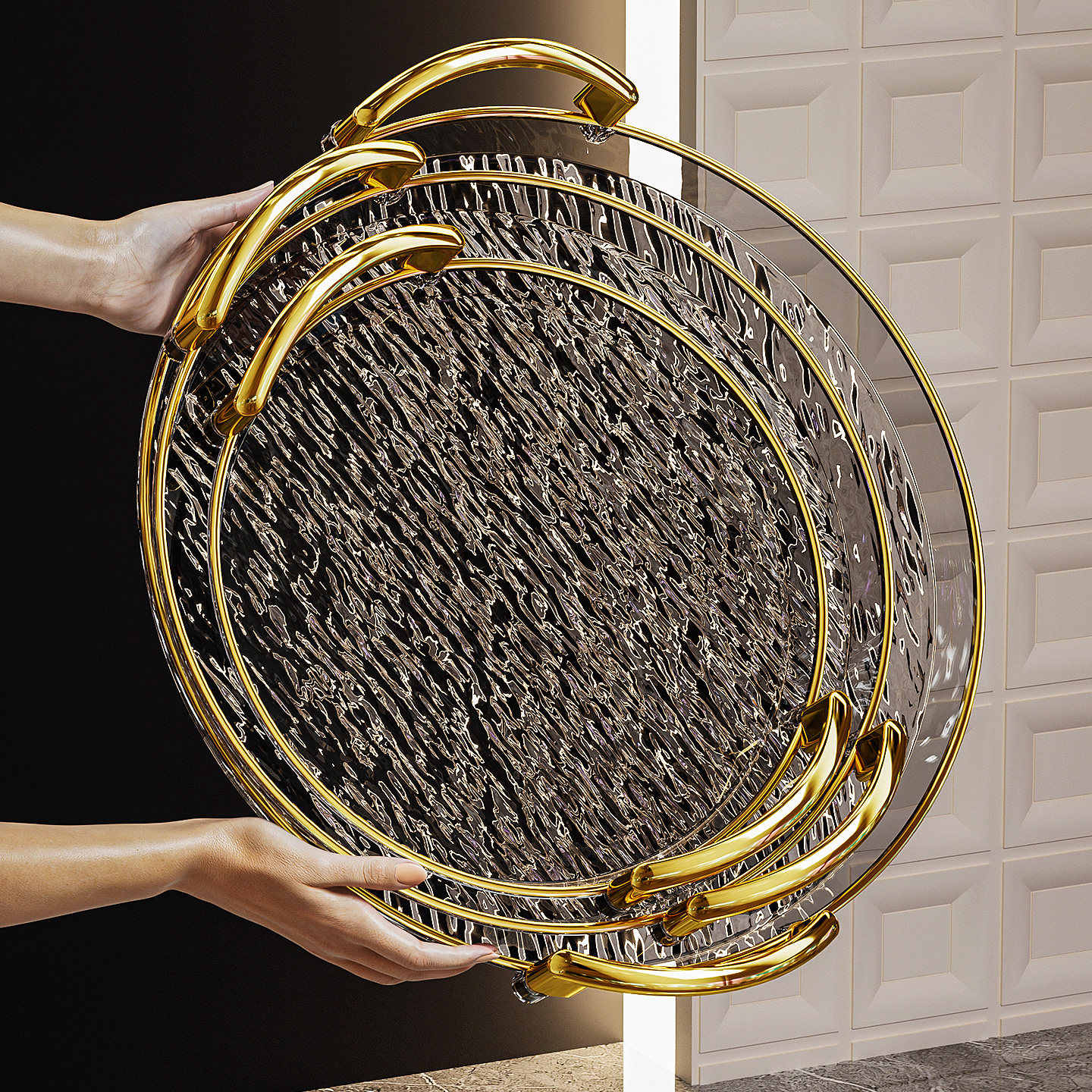 茶盘轻奢高档2026新款客厅茶几放杯子水杯收纳盘子美容院专用托盘,餐饮具,餐用托盘,淘宝优惠券,粉丝福利购,淘宝优惠卷