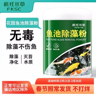 疯狂水草鱼池除藻粉鱼缸去绿藻青苔草缸除褐藻黑藻灭藻剂厂家批发
