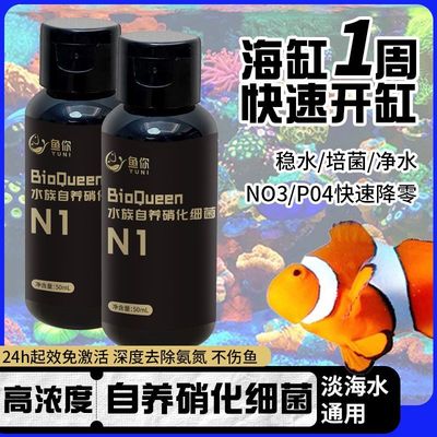 硝化细菌鱼缸用净水剂鱼药养鱼净化水质稳定剂鱼粪消化活菌液水族