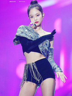 blackpink金珍妮jenny同款爱豆打歌服韩国女团安全爵士舞蹈短裤子