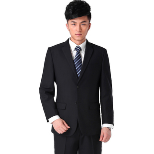 男士西服套装面试工作服正装秋冬装 酒店经理白领职业装西装套裤