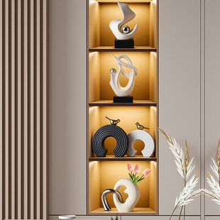 轻奢玄关组合摆件家居客厅酒柜电视柜餐边柜装饰品乔迁新居礼物