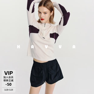 短裤 KD3 宽松女士裤 2026夏季 5994 装 HAVVA设计感多口袋松紧腰工装